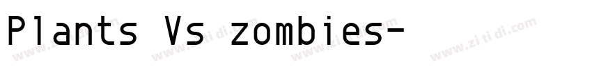 Plants Vs zombies字体转换